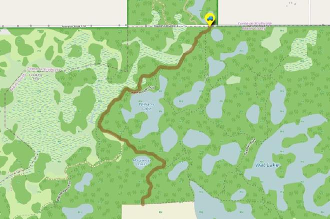 Hike route: Stick to the Field Station Road