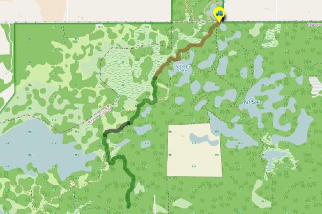 Hike route: Trek to the Ministik Fire Tower