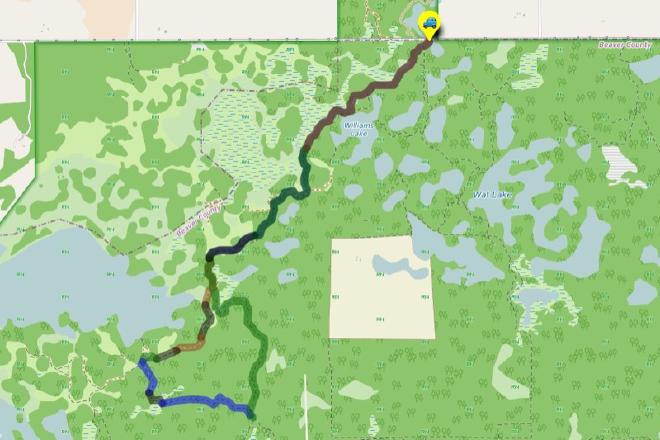 Hike route: Three Meadows Loop