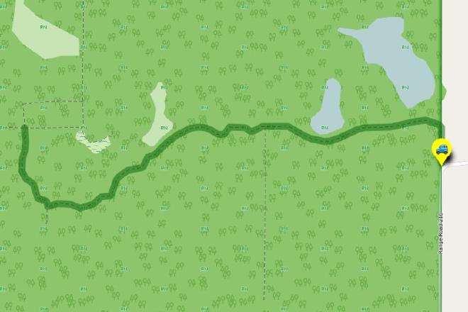 Hike route: Stove Lake to Crossroads