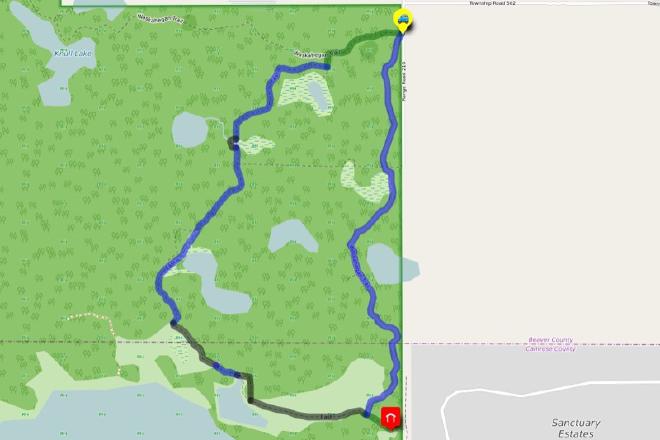 Hike route: Marshall Mitchell Loop